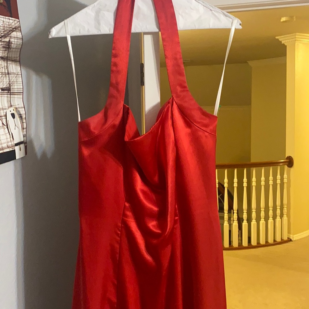 Stunning satin evening dress